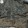 Black & Gold Premium Kani Pashmina Shawl | Kashmiri Woven Winter Shawl