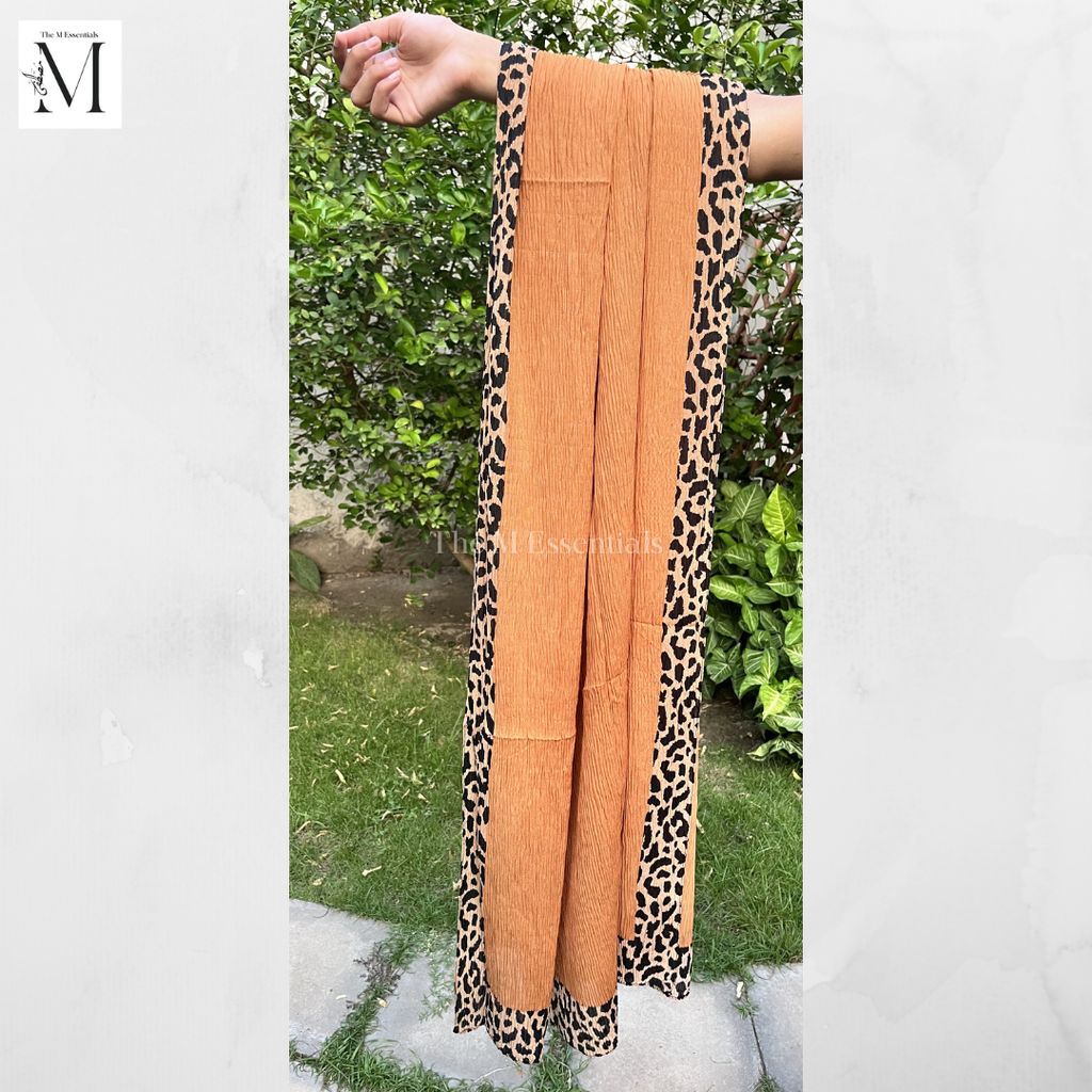 Chiffon Printed - Orange Brown