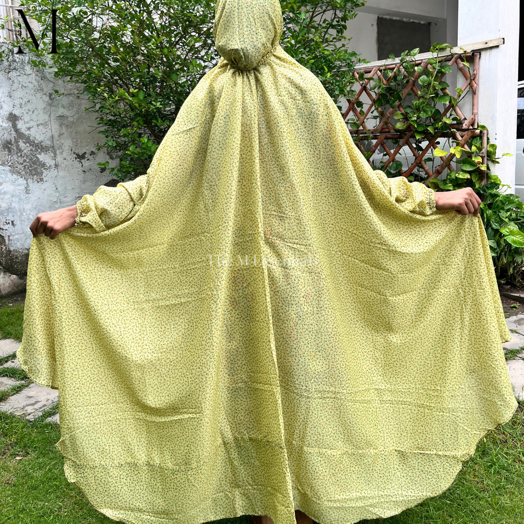 Lime Premium Prayer Dress (Namaz Chaddar) – Round Hem