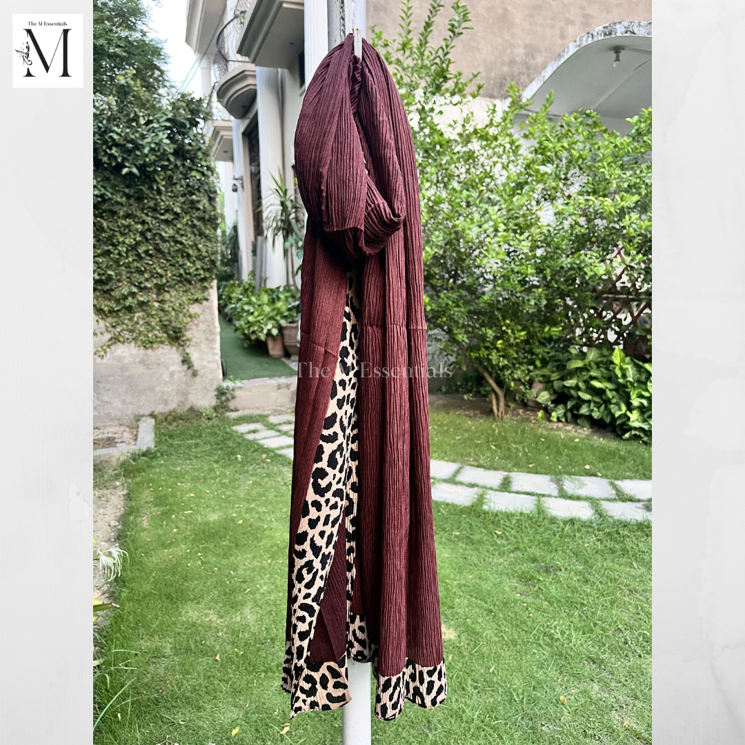 Chiffon Printed - Maroon