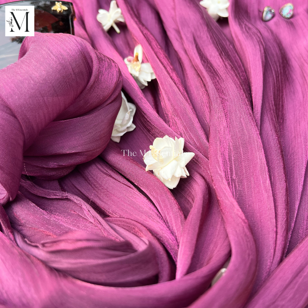 Magenta Sheen Silk Hijab