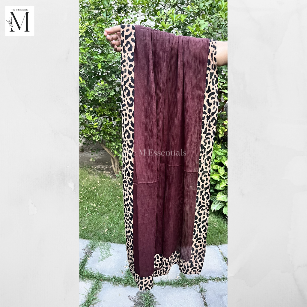 Chiffon Printed - Maroon