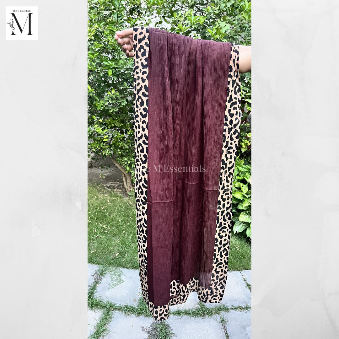 Chiffon Printed - Maroon
