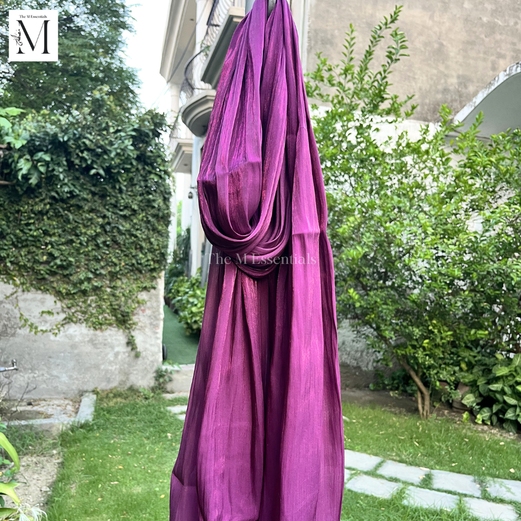 Sheen Silk Hijab - Magenta