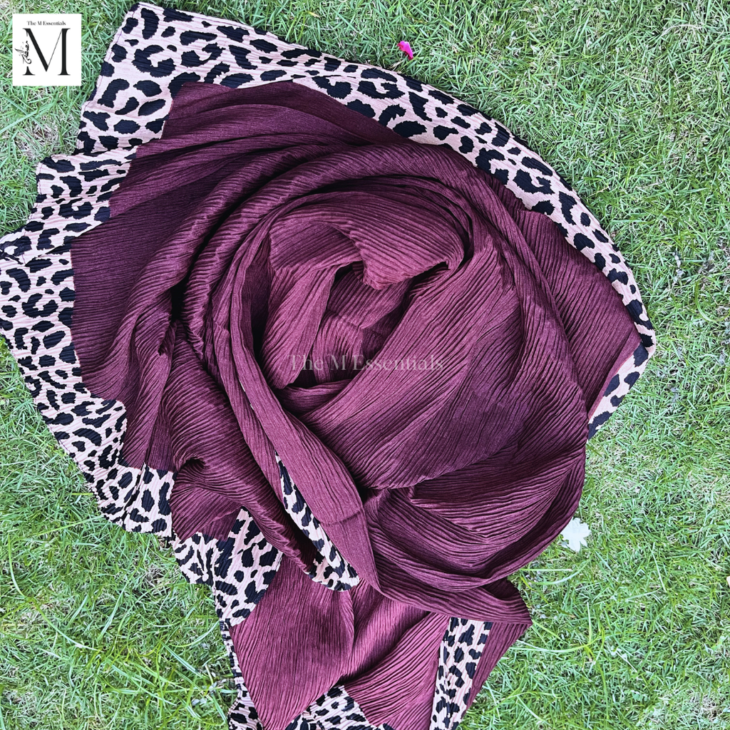 Chiffon Printed - Maroon