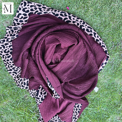 Chiffon Printed - Maroon