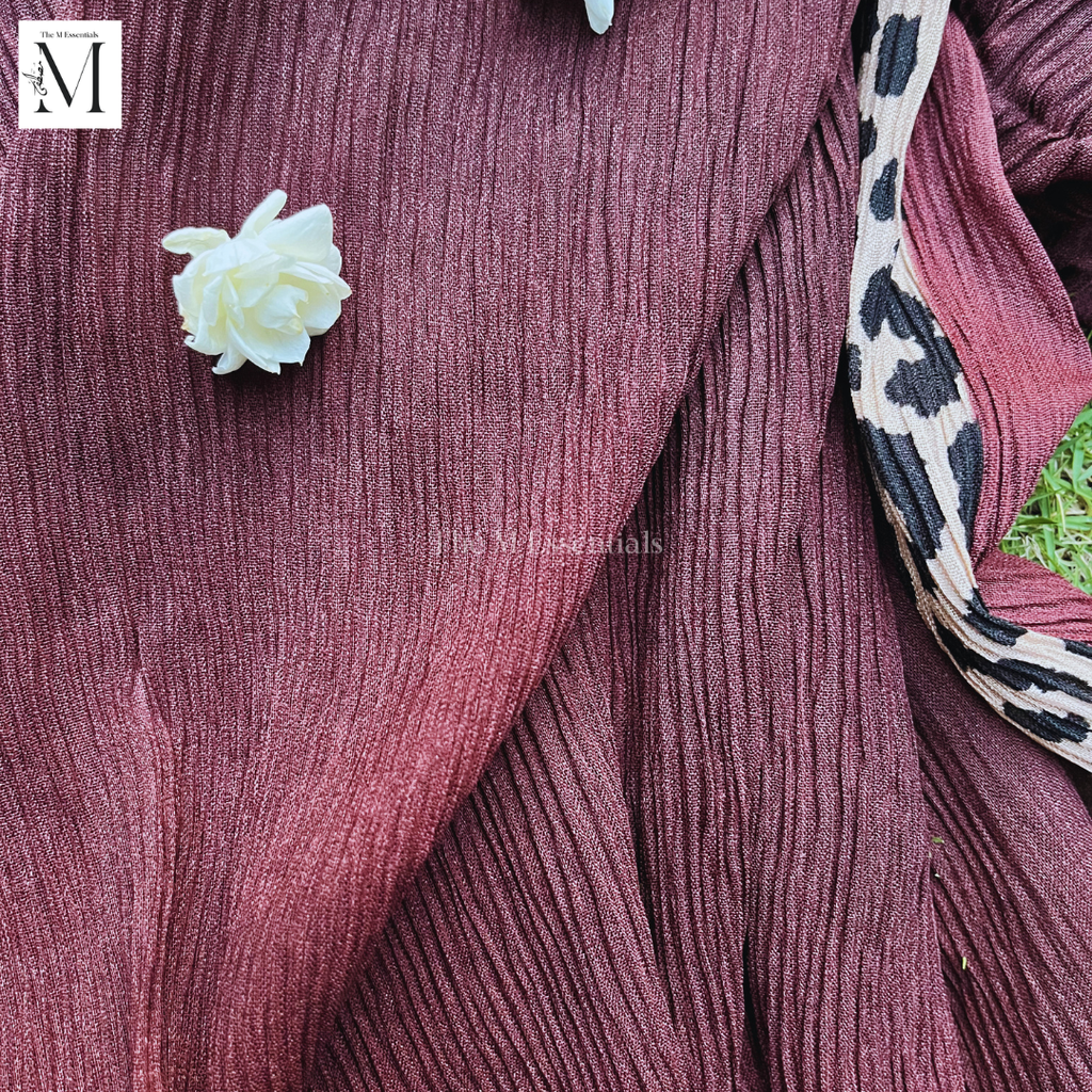 Chiffon Printed - Maroon