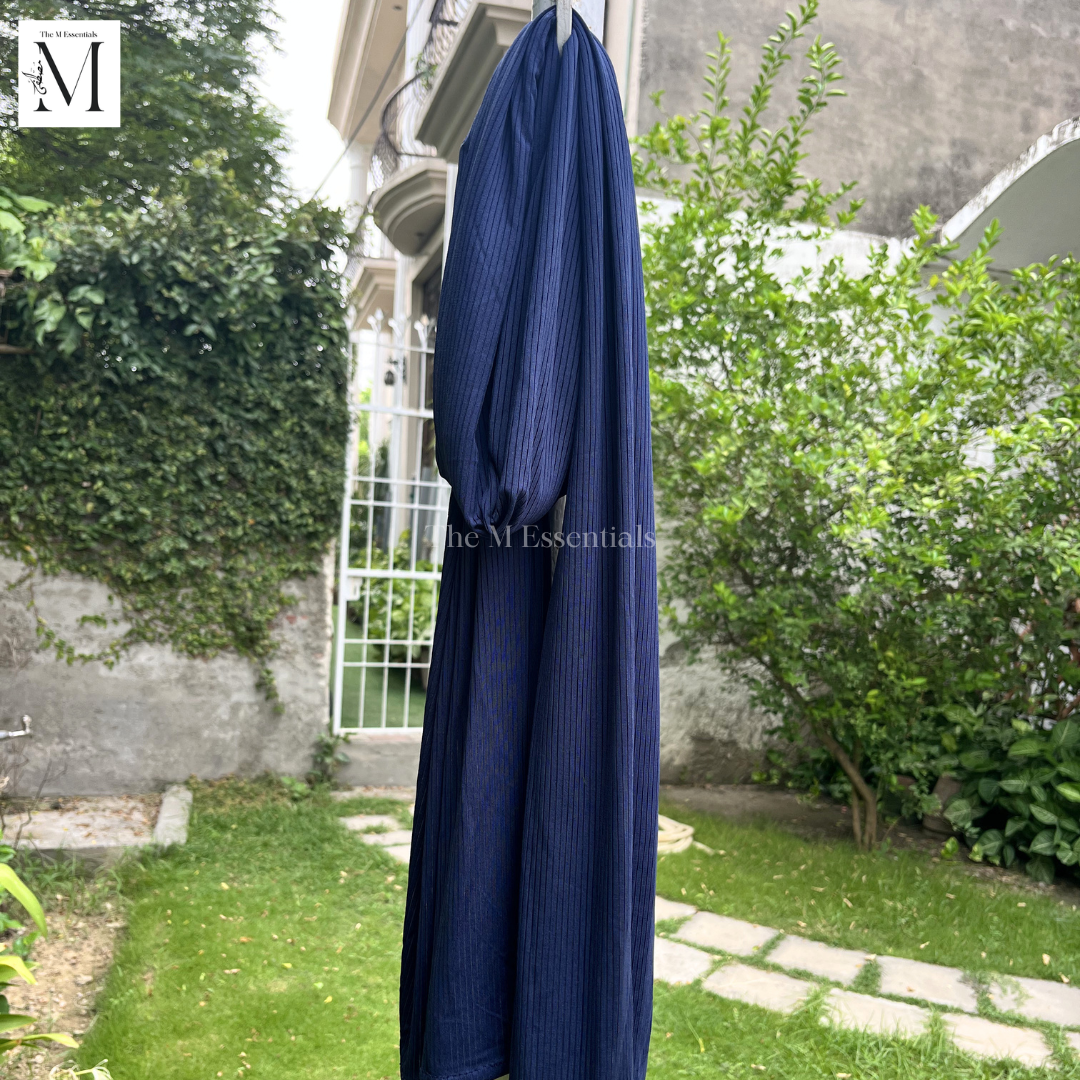 Ribbed Jersey - Navy Blue