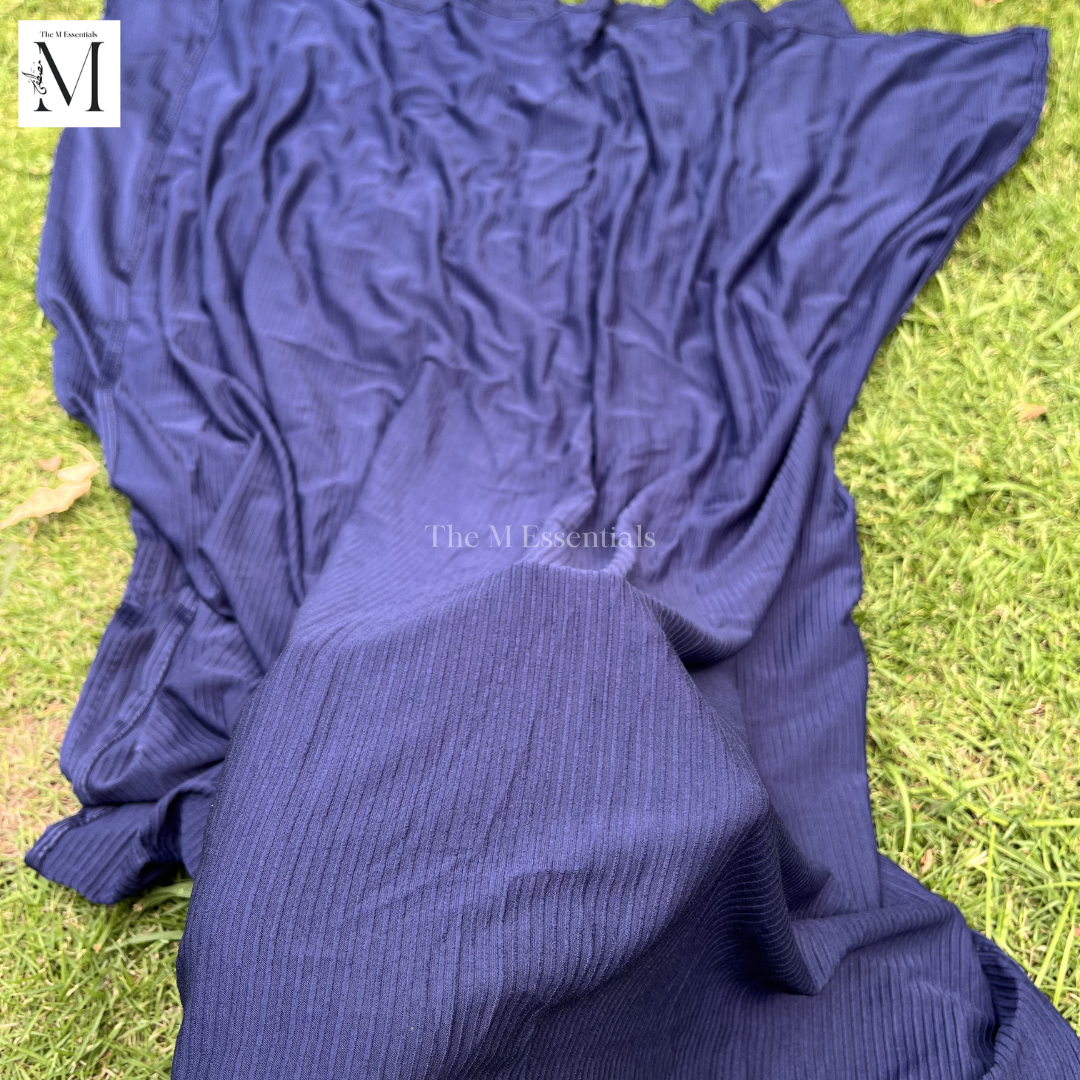 Ribbed Jersey - Navy Blue