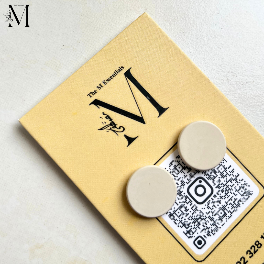 Cream Hijab Magnets | Strong Magnetic Hijab Pin