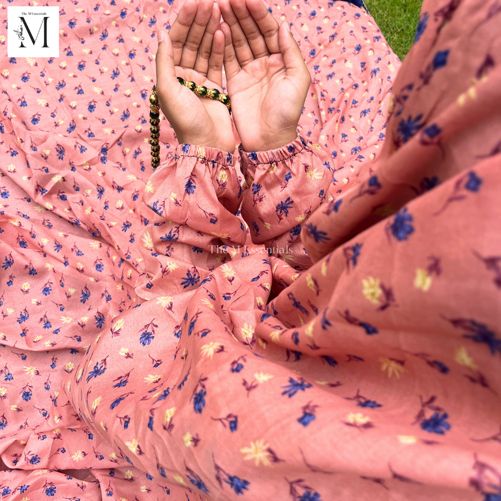 Pink Premium Prayer Dress (Namaz Chaddar) – Round Hem