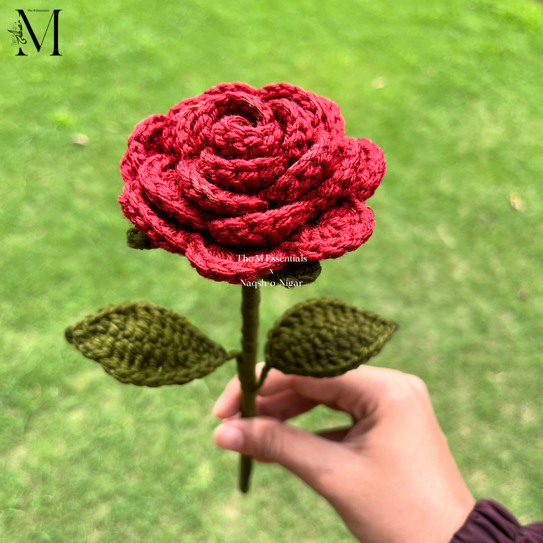 Crochet Rose Flower