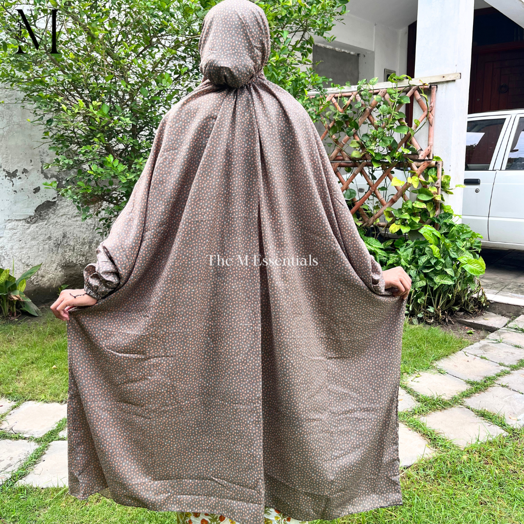 Light Brown Premium Prayer Dress (Namaz Chaddar) – Straight Hem