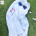 Sheen Silk Hijab - White