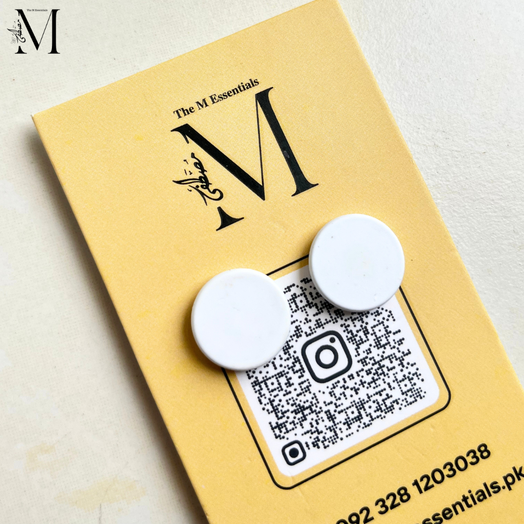 White Hijab Magnets | Strong Magnetic Hijab Pin