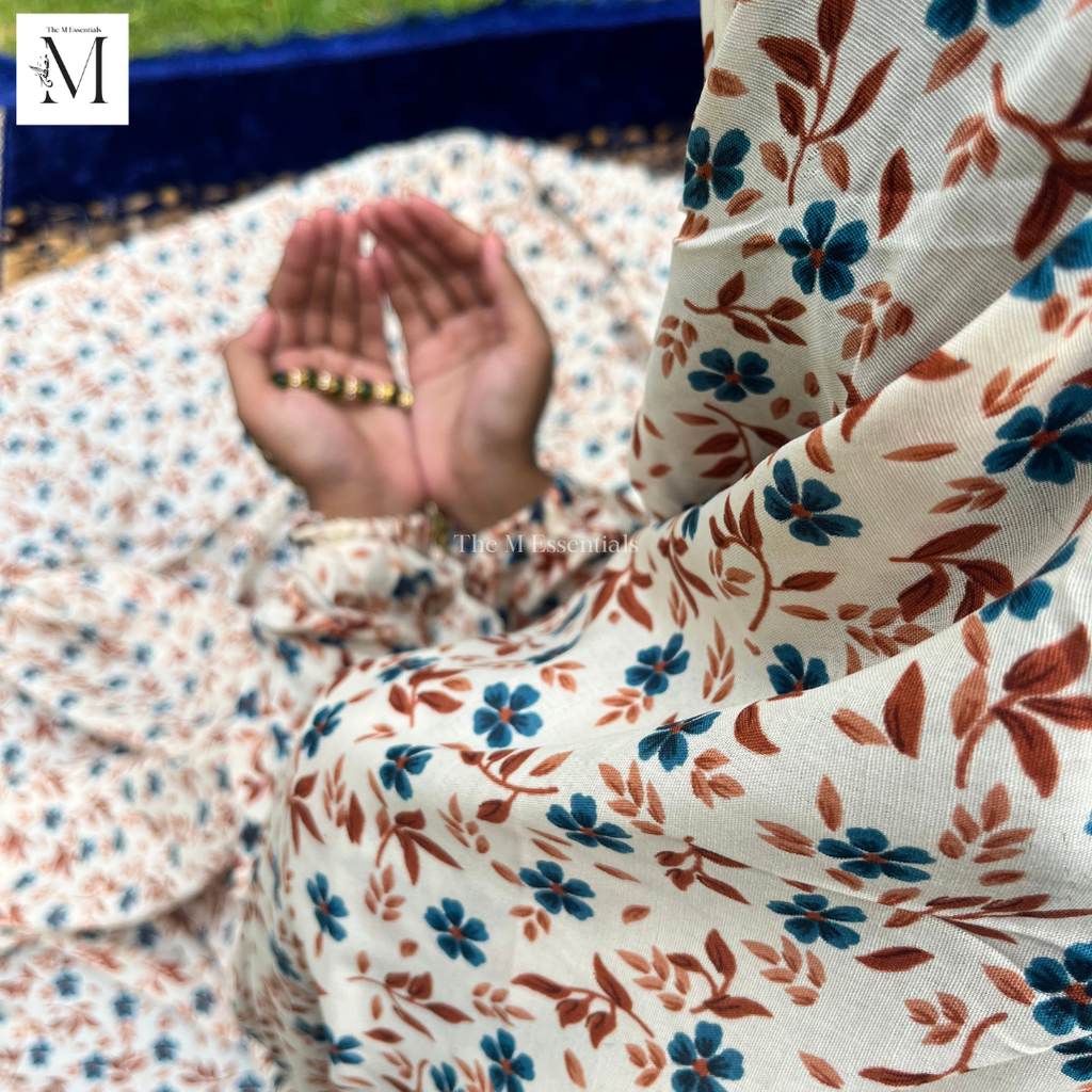 White Premium Prayer Dress (Namaz Chaddar) – Round Hem